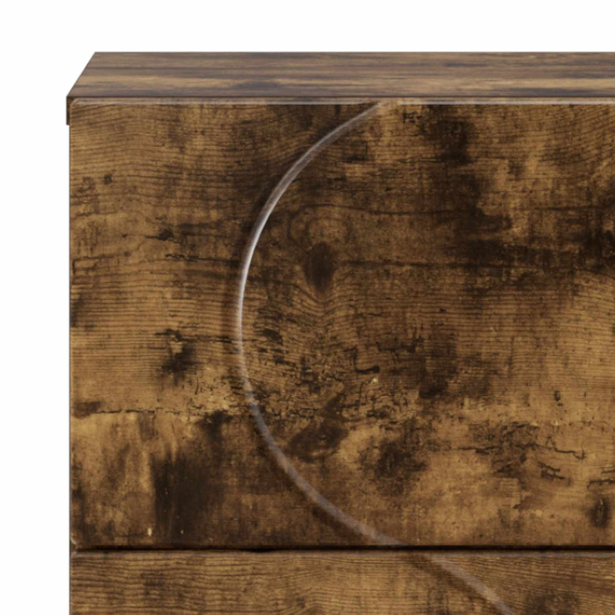 vidaXL Komoda Dąb wędzony 33,5 x 34,5 x 75 cm Drewno inżynieryjne