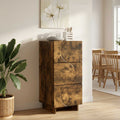 vidaXL Komoda Dąb wędzony 33,5 x 34,5 x 75 cm Drewno inżynieryjne