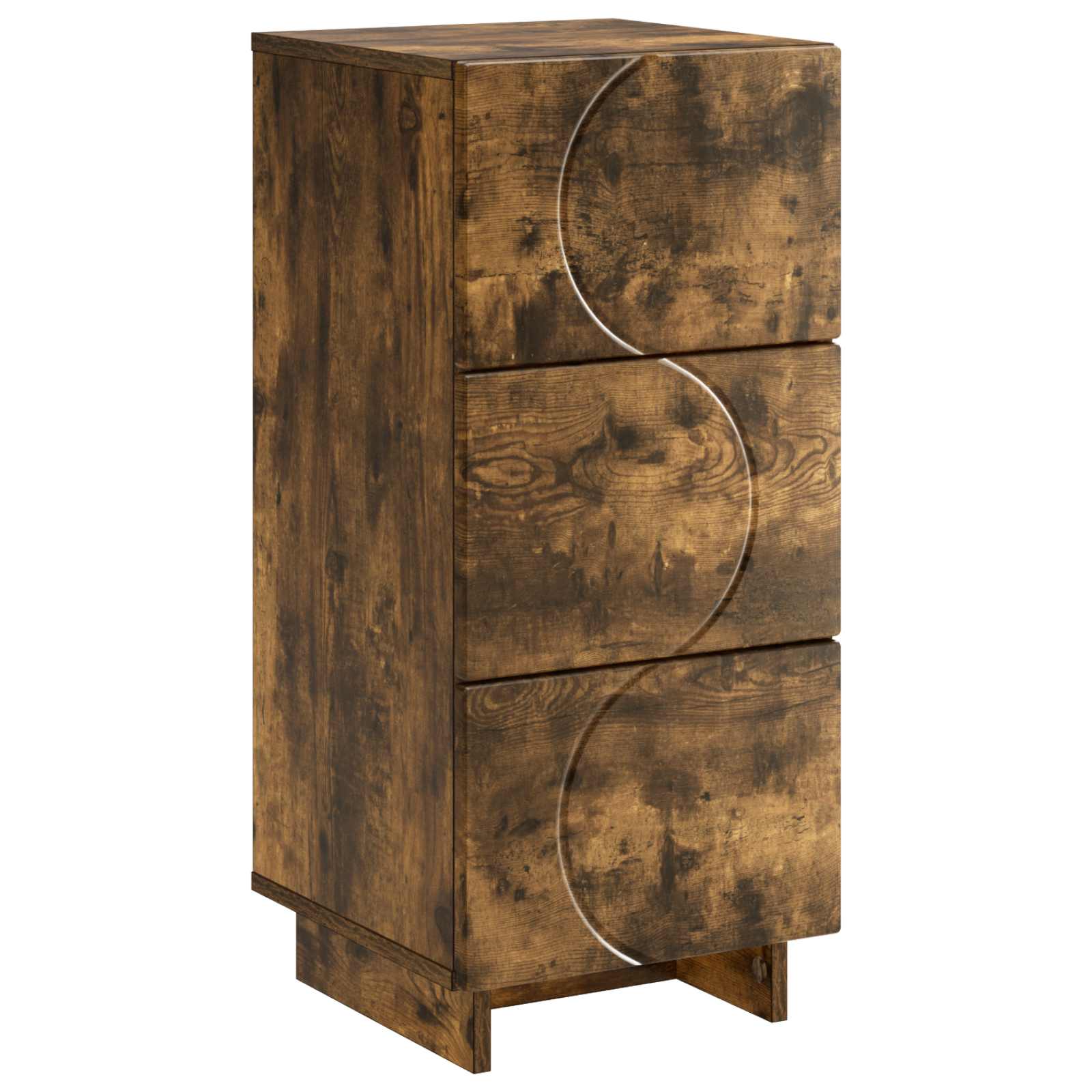 vidaXL Komoda Dąb wędzony 33,5 x 34,5 x 75 cm Drewno inżynieryjne