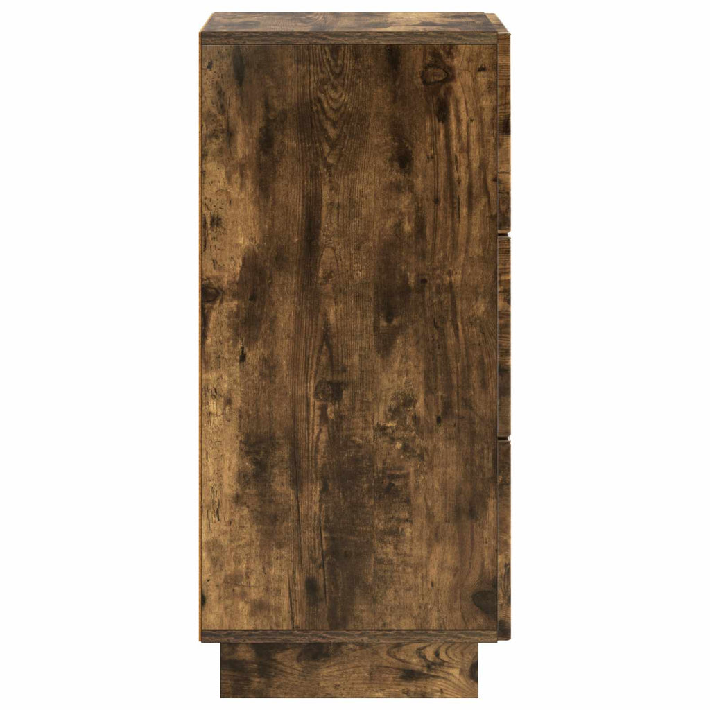 vidaXL Komoda Dąb wędzony 33,5 x 34,5 x 75 cm Drewno inżynieryjne