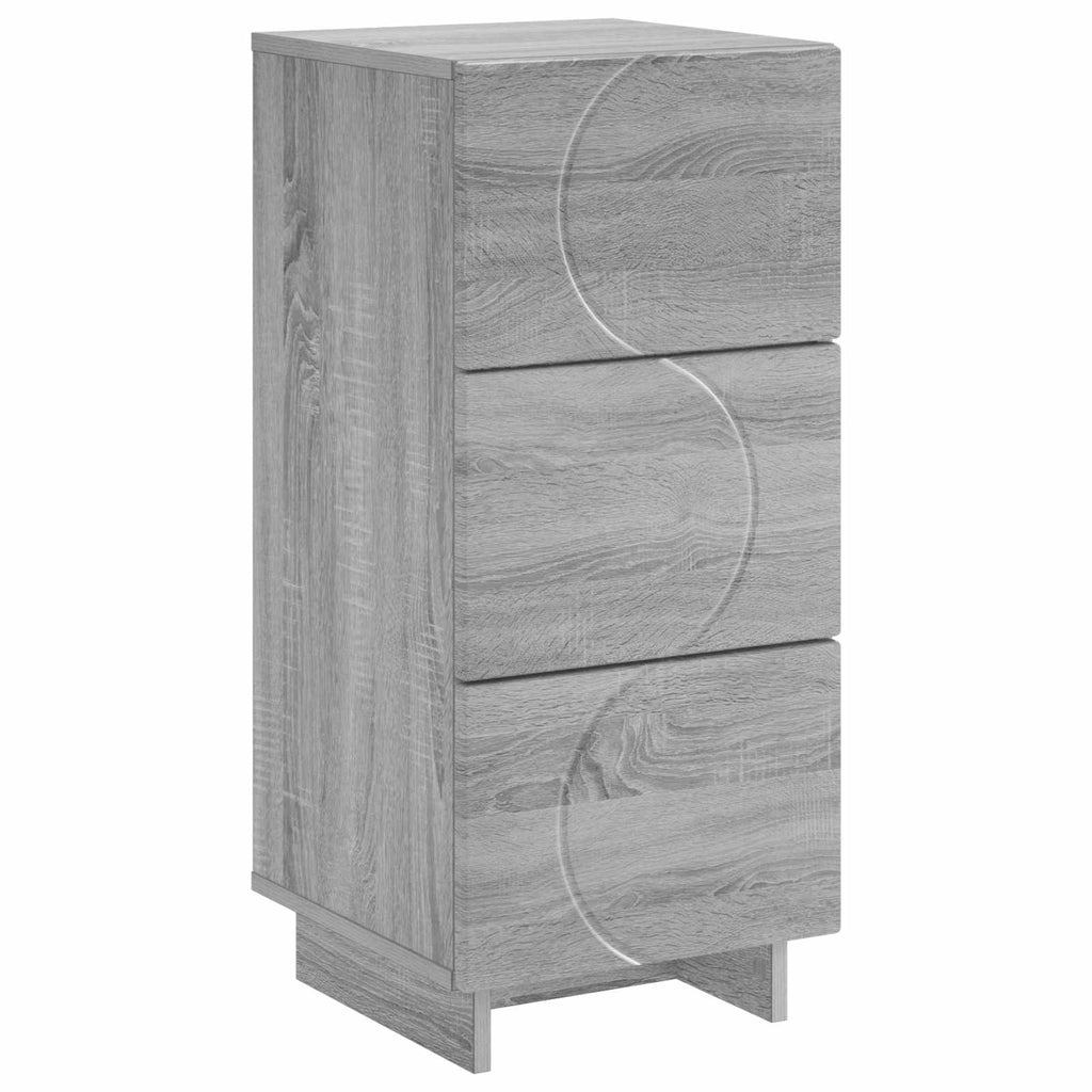 vidaXL Komoda Szary Sonoma 33,5 x 34,5 x 75 cm Drewno inżynieryjne