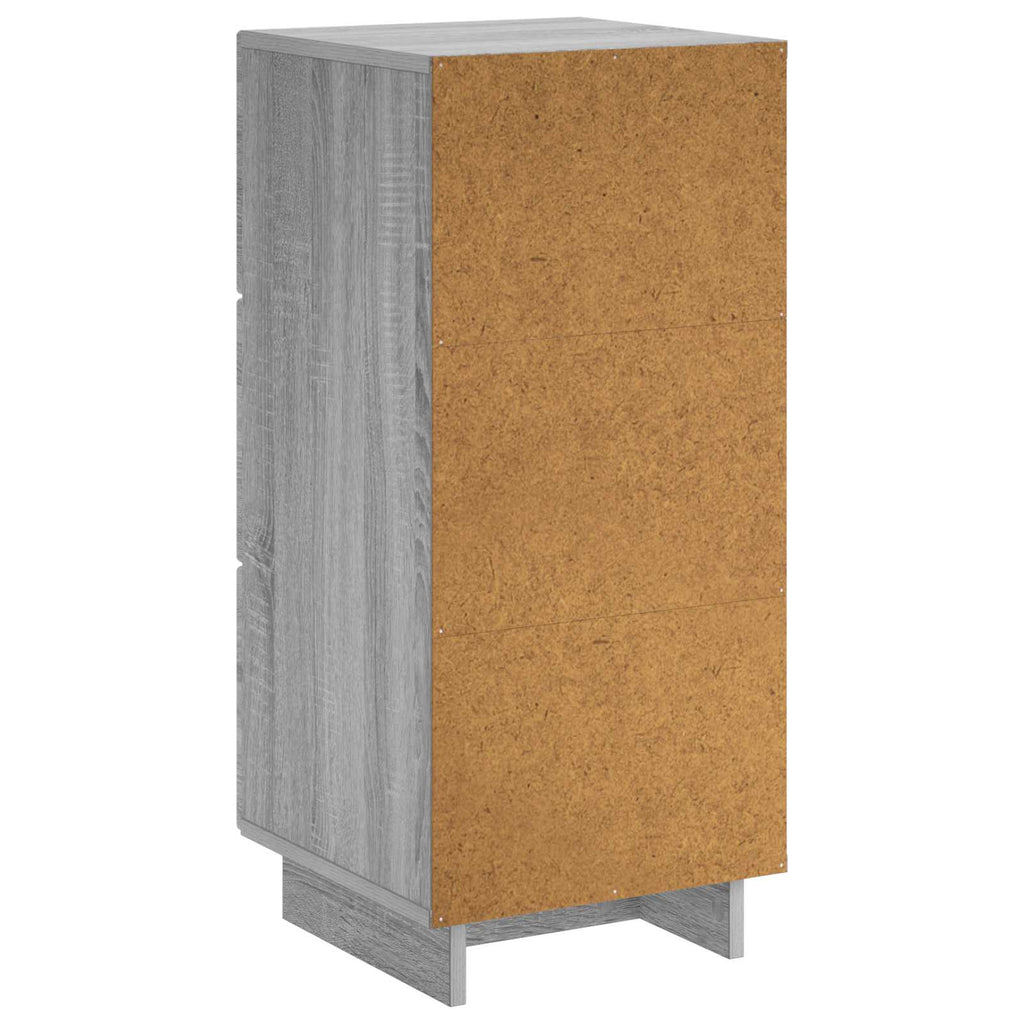 vidaXL Komoda Szary Sonoma 33,5 x 34,5 x 75 cm Drewno inżynieryjne