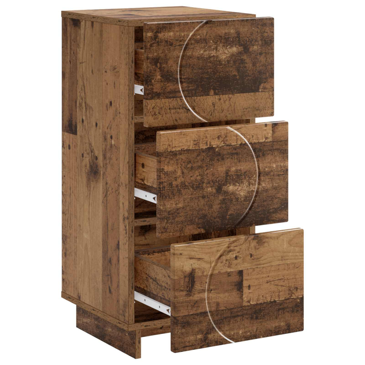 vidaXL Komoda Stare drewno 33,5 x 34,5 x 75 cm Drewno inżynieryjne
