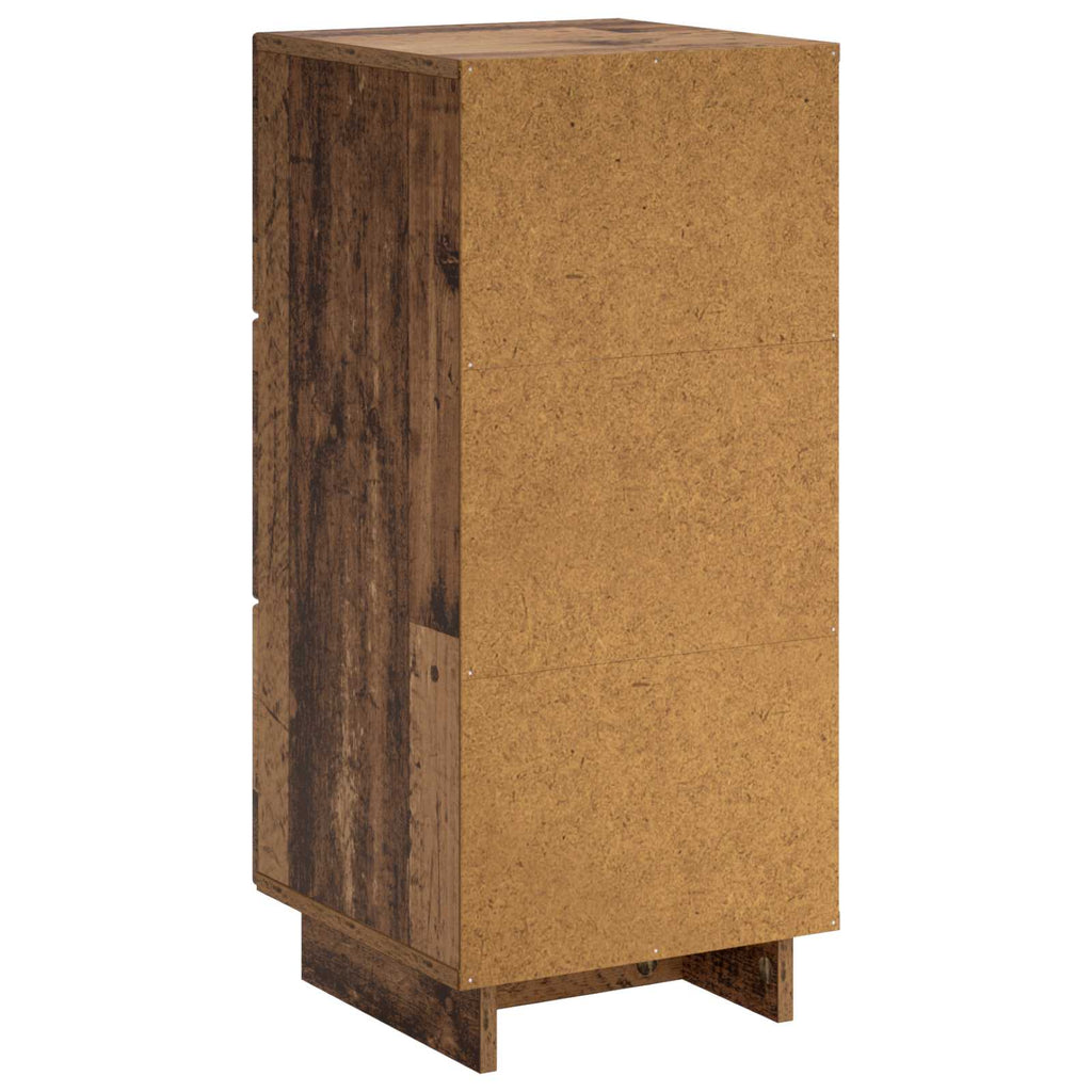 vidaXL Komoda Stare drewno 33,5 x 34,5 x 75 cm Drewno inżynieryjne