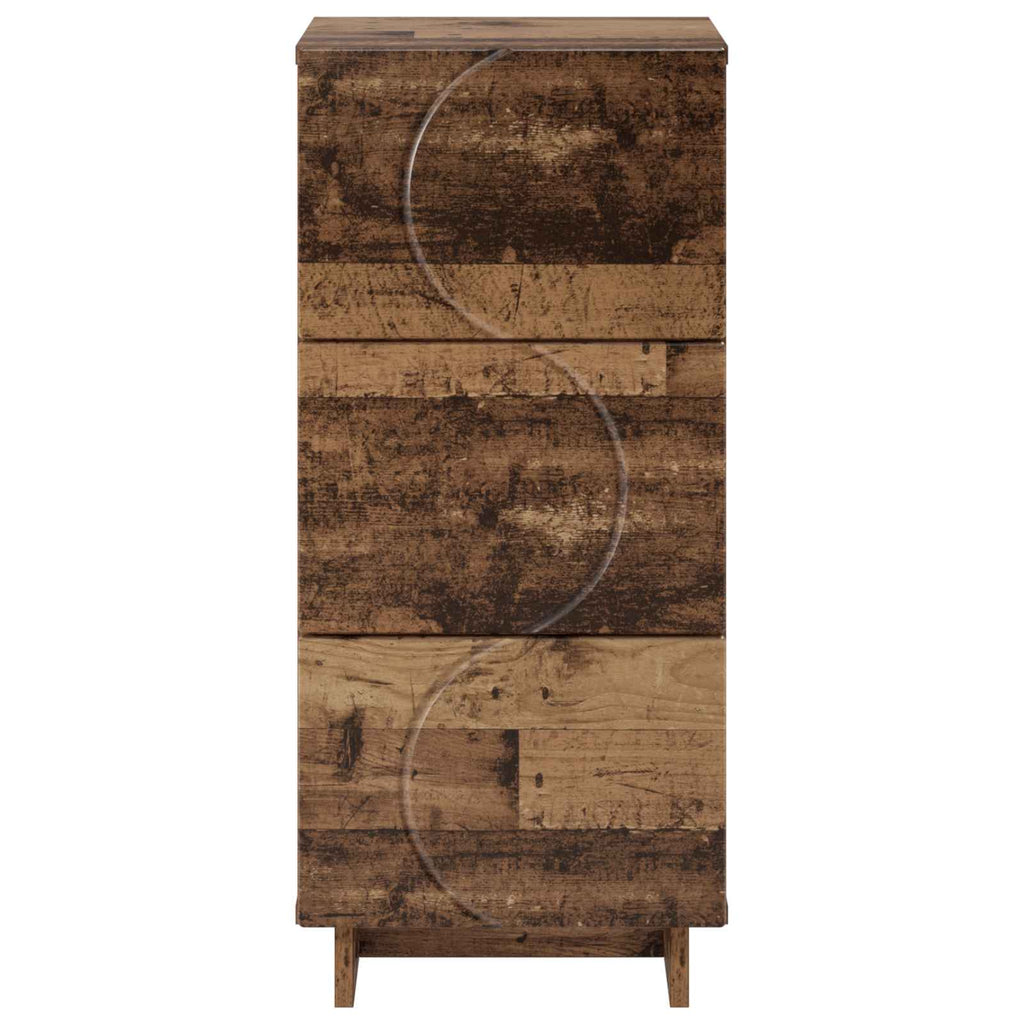 vidaXL Komoda Stare drewno 33,5 x 34,5 x 75 cm Drewno inżynieryjne