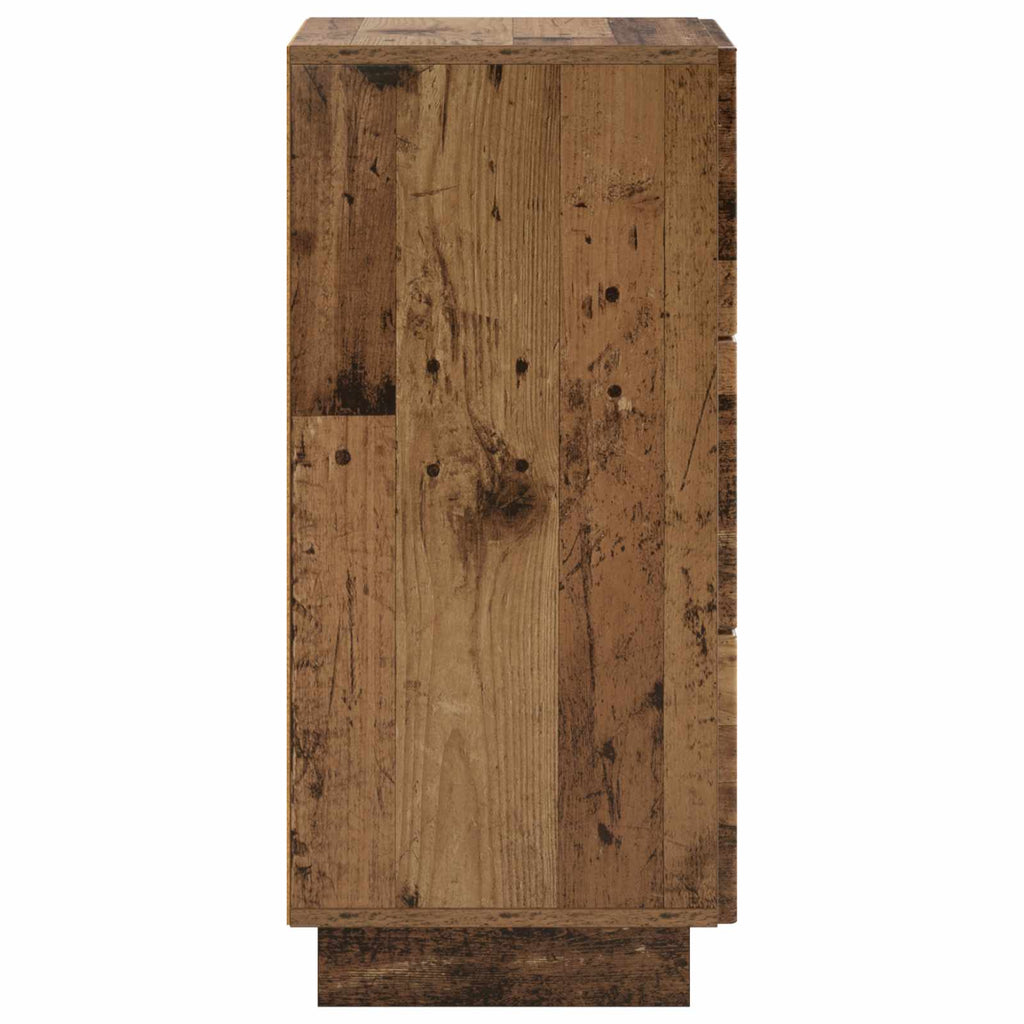 vidaXL Komoda Stare drewno 33,5 x 34,5 x 75 cm Drewno inżynieryjne