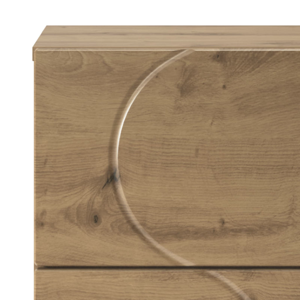 vidaXL Komoda Dąb artisan 33,5 x 34,5 x 75 cm Drewno inżynieryjne