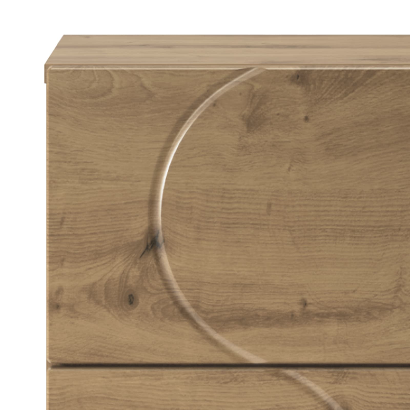vidaXL Komoda Dąb artisan 33,5 x 34,5 x 75 cm Drewno inżynieryjne