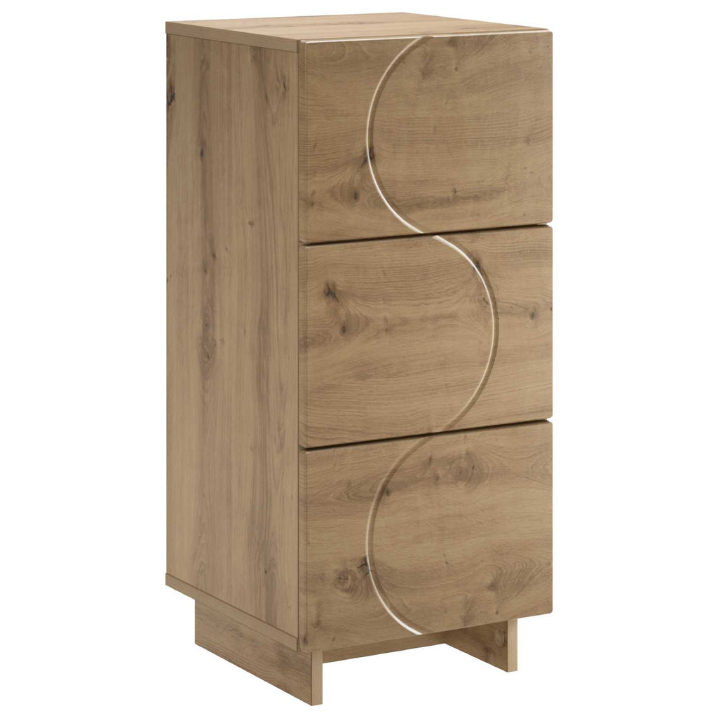 vidaXL Komoda Dąb artisan 33,5 x 34,5 x 75 cm Drewno inżynieryjne