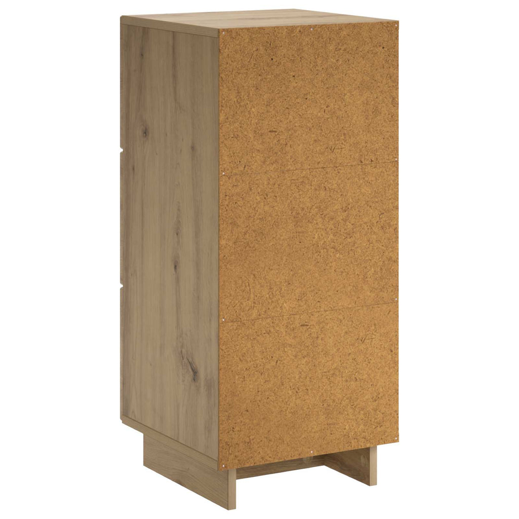 vidaXL Komoda Dąb artisan 33,5 x 34,5 x 75 cm Drewno inżynieryjne