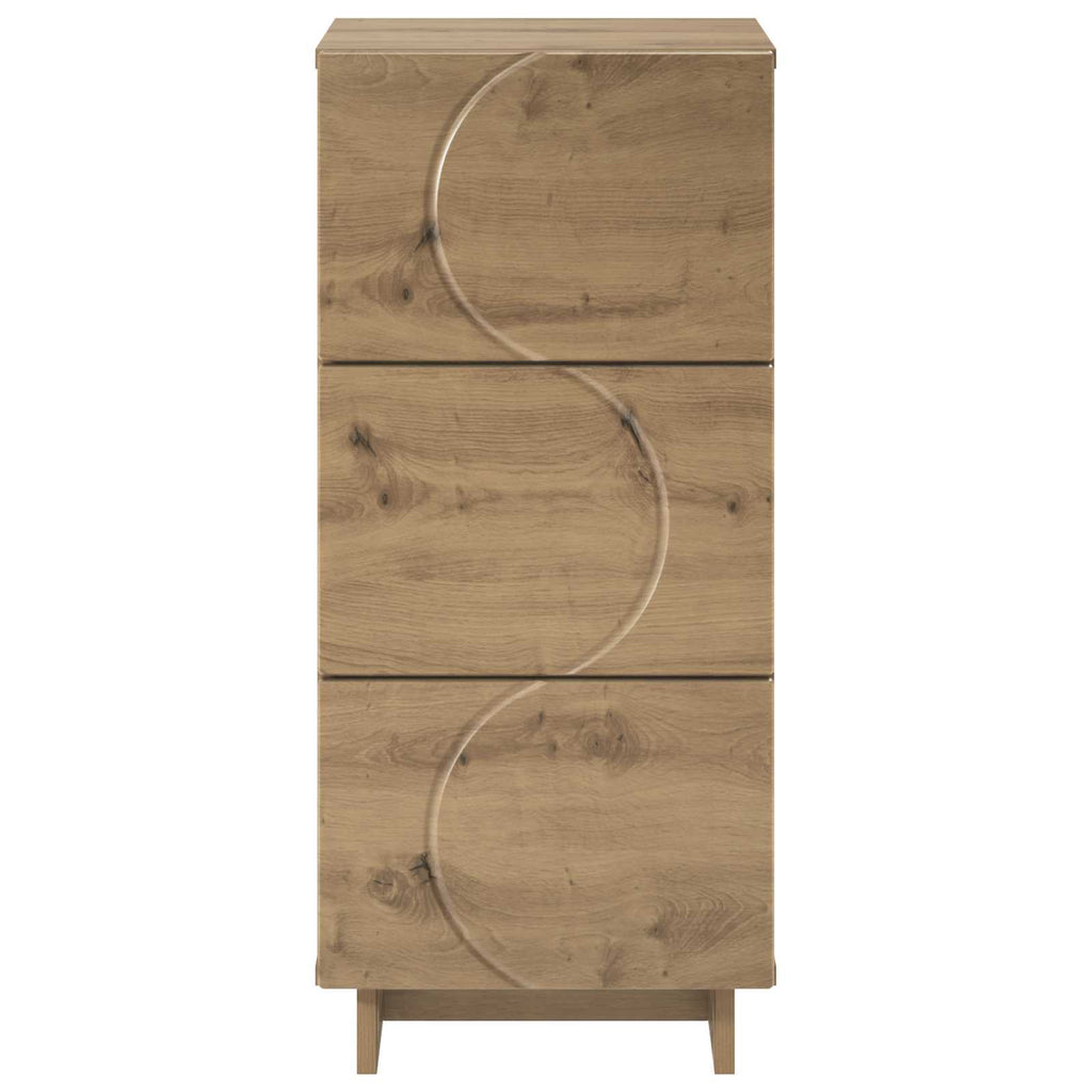 vidaXL Komoda Dąb artisan 33,5 x 34,5 x 75 cm Drewno inżynieryjne