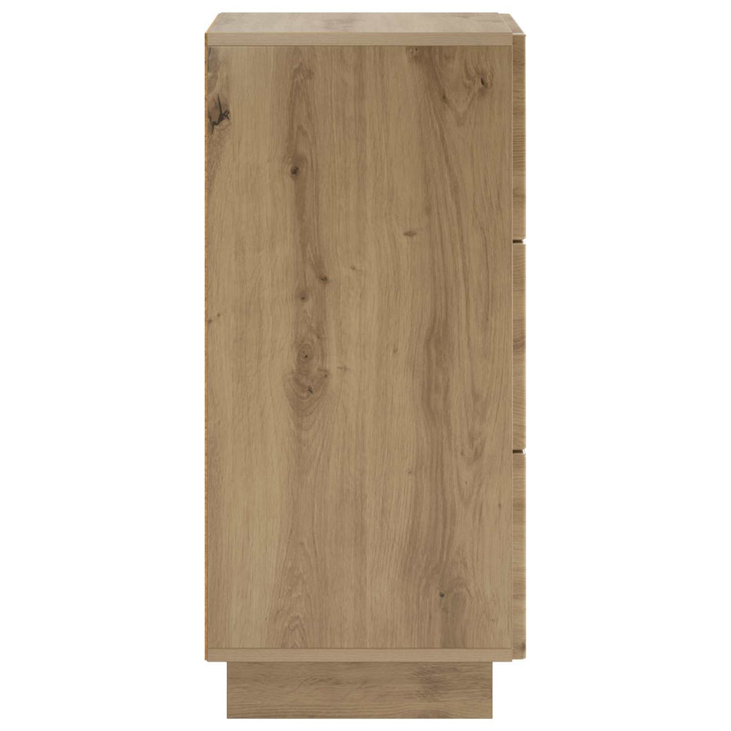 vidaXL Komoda Dąb artisan 33,5 x 34,5 x 75 cm Drewno inżynieryjne