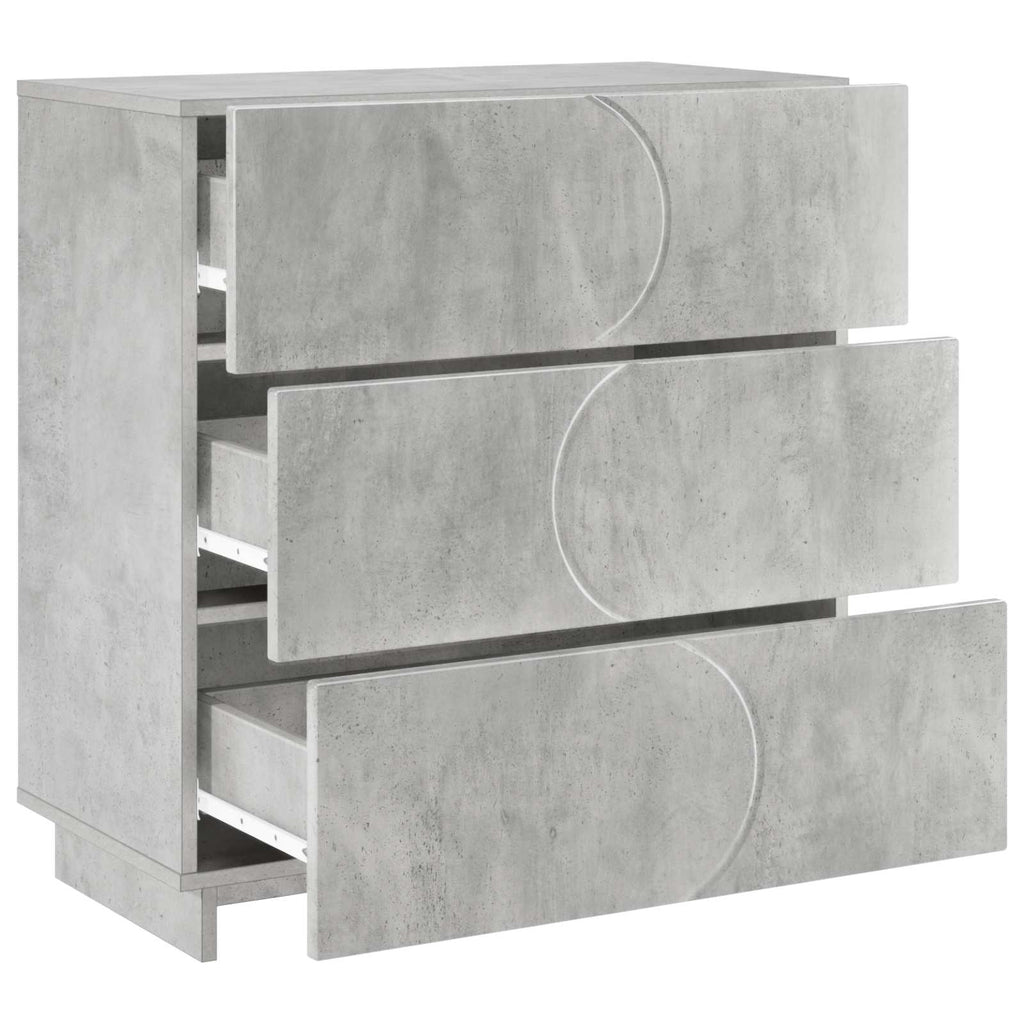 vidaXL Bufet Betonowy szary 70 x 38 x 75 cm Drewno inżynieryjne