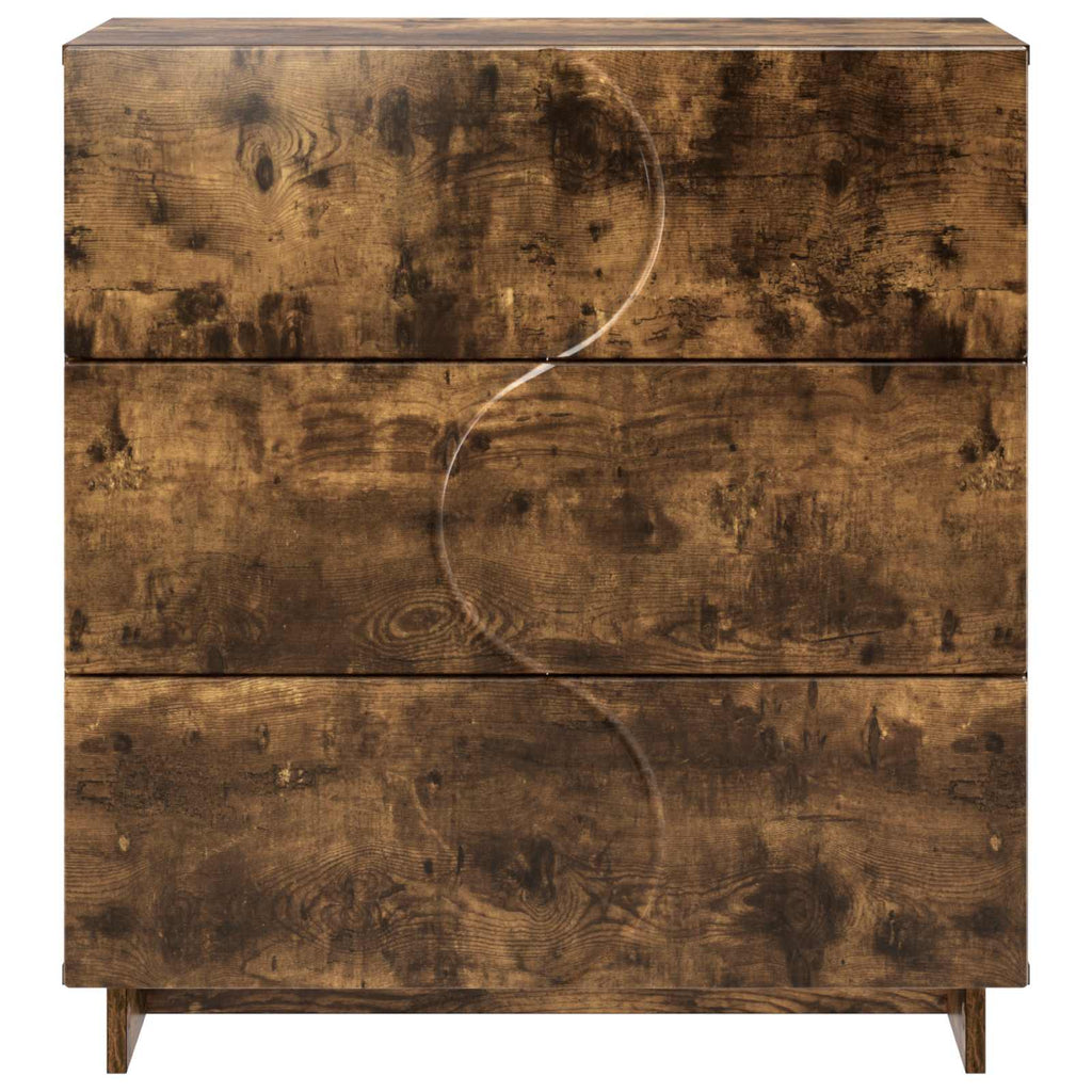 vidaXL Bufet Dąb wędzony 70 x 38 x 75 cm Drewno inżynieryjne