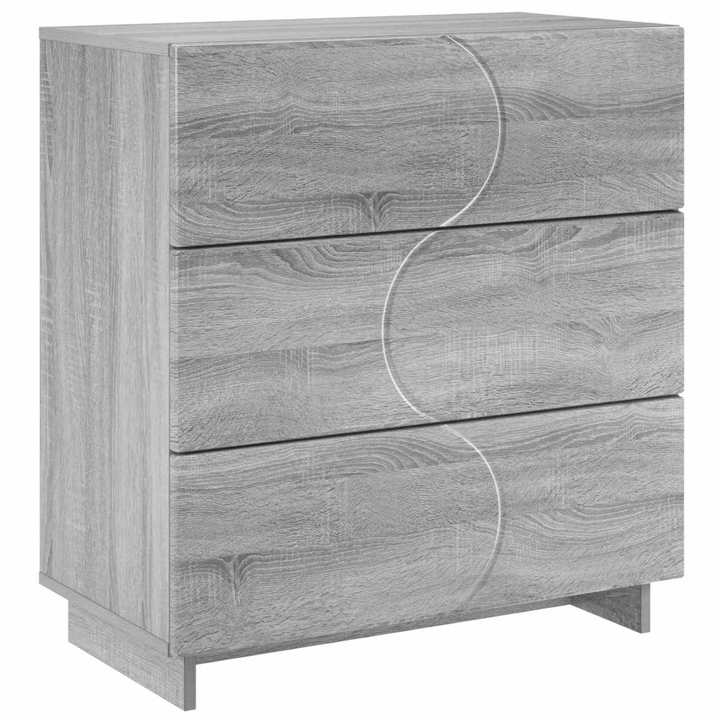 vidaXL Bufet Szary Sonoma 70 x 38 x 75 cm Drewno inżynieryjne