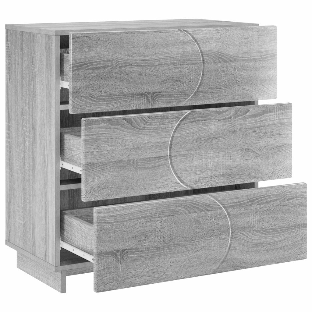 vidaXL Bufet Szary Sonoma 70 x 38 x 75 cm Drewno inżynieryjne