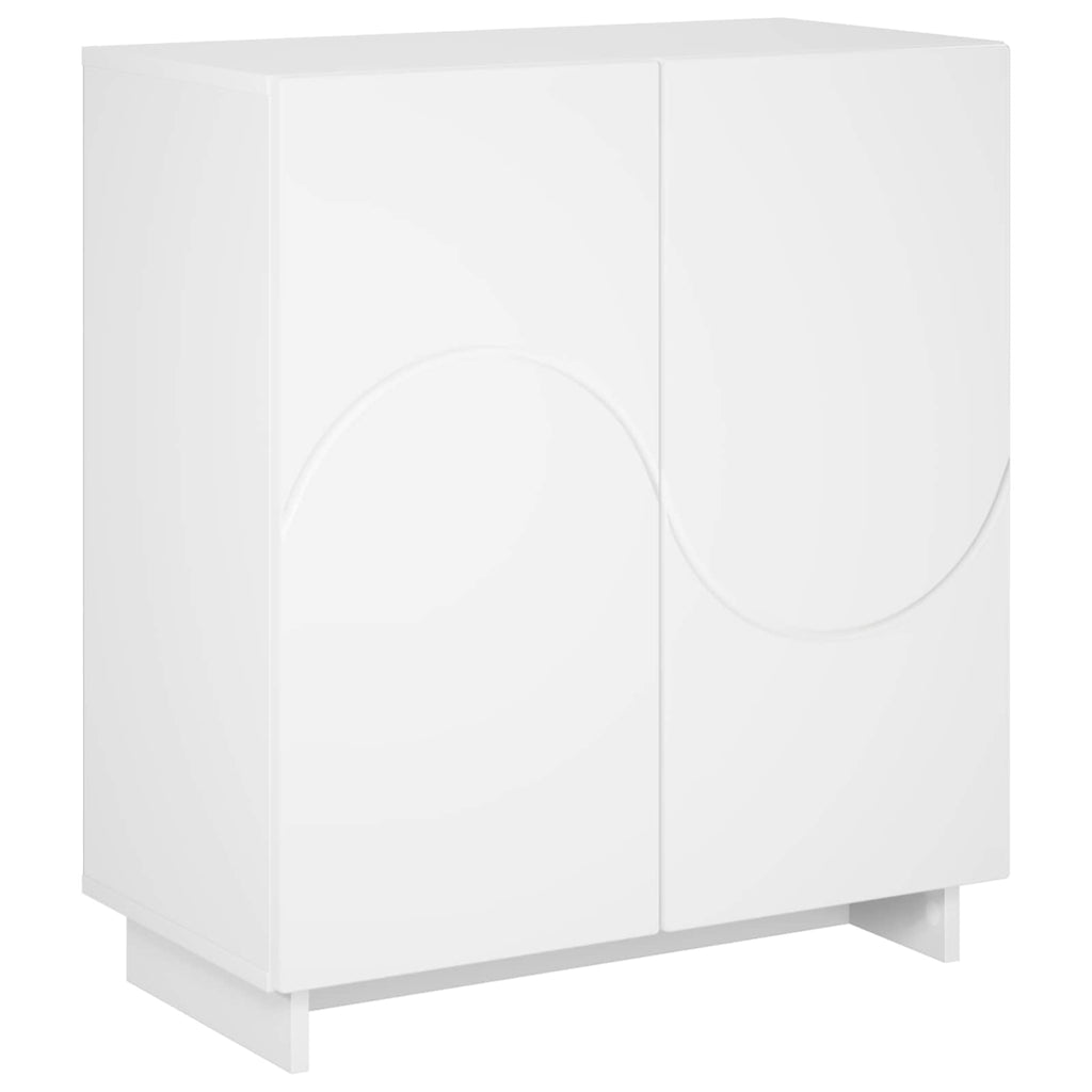 vidaXL Komoda Biały 67 x 34,5 x 75 cm Materiał drewnopochodny