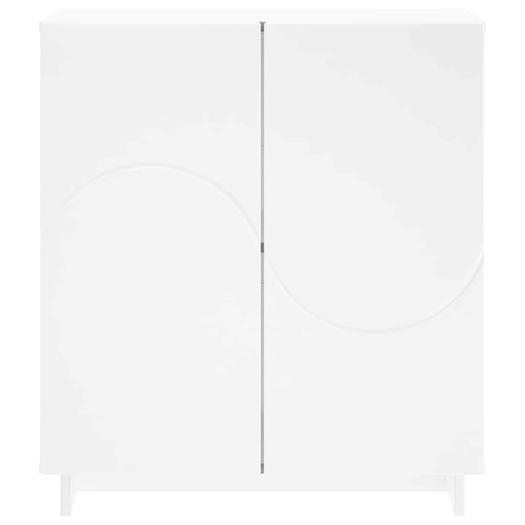 vidaXL Komoda Biały 67 x 34,5 x 75 cm Materiał drewnopochodny