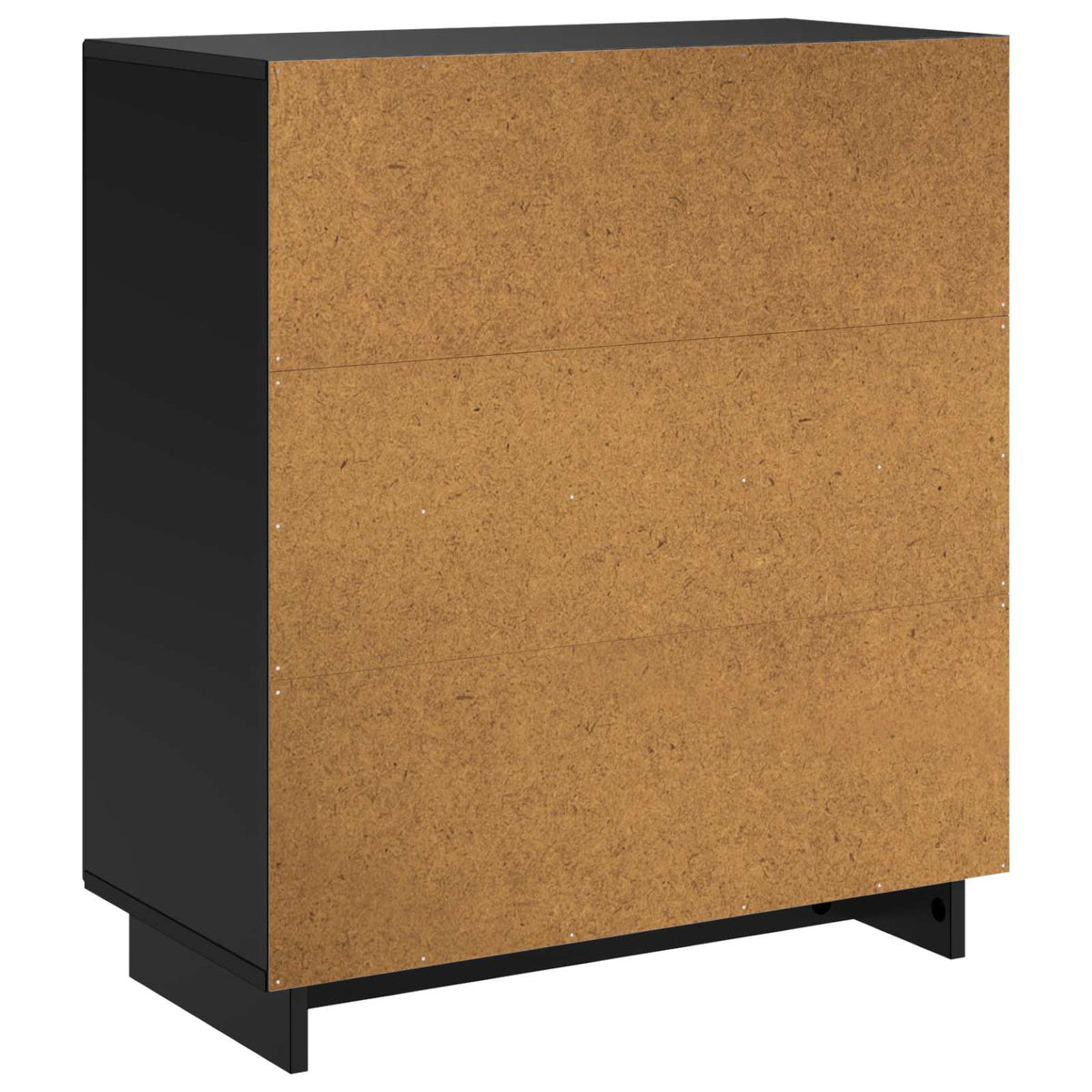 vidaXL Komoda Czarny 67 x 34,5 x 75 cm Materiał drewnopochodny