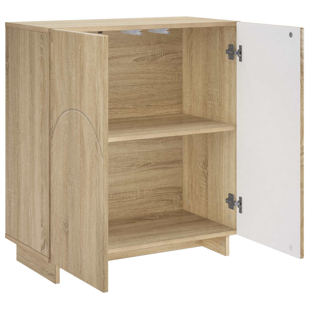 vidaXL Komoda dąb Sonoma 67 x 34,5 x 75 cm Materiał drewnopochodny