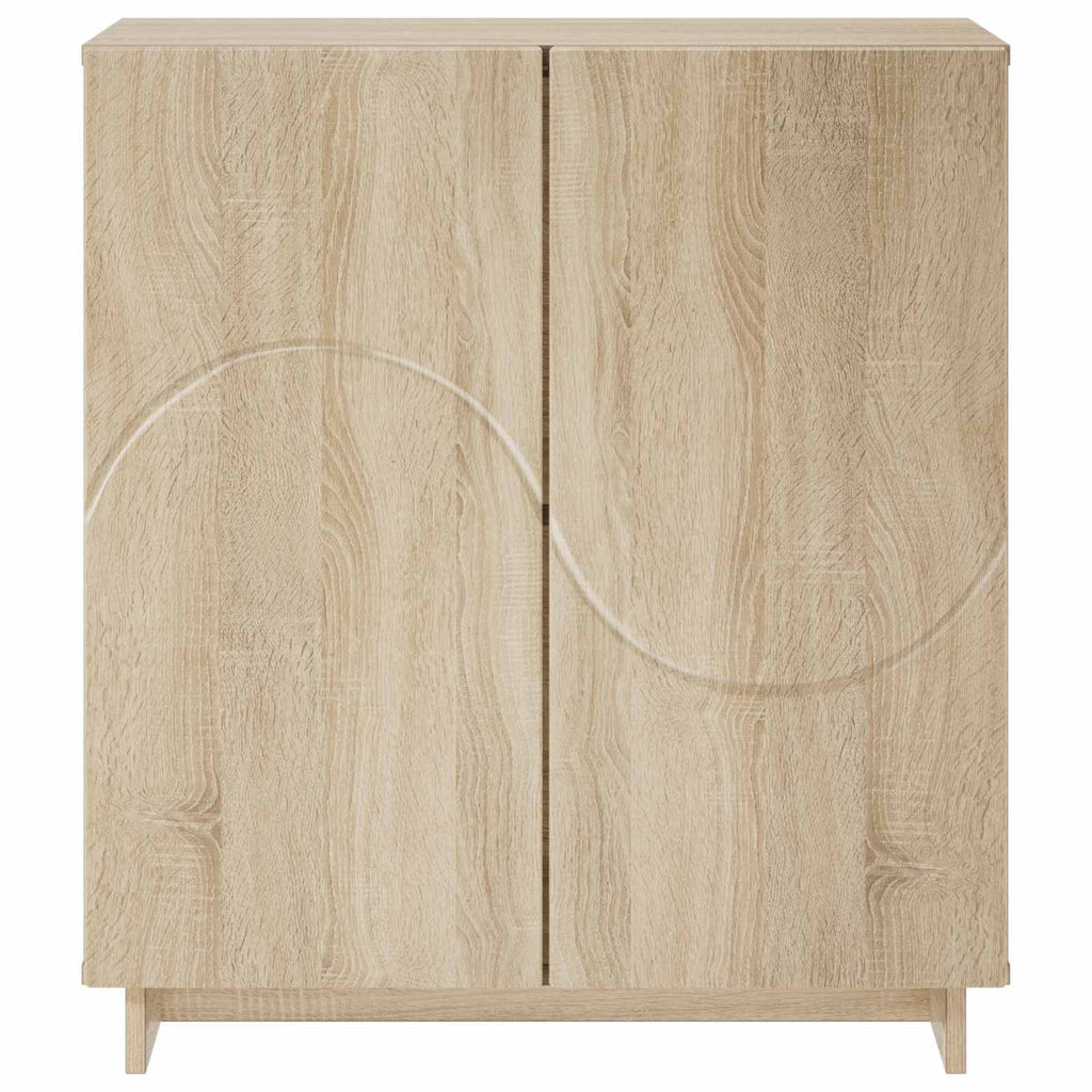 vidaXL Komoda dąb Sonoma 67 x 34,5 x 75 cm Materiał drewnopochodny