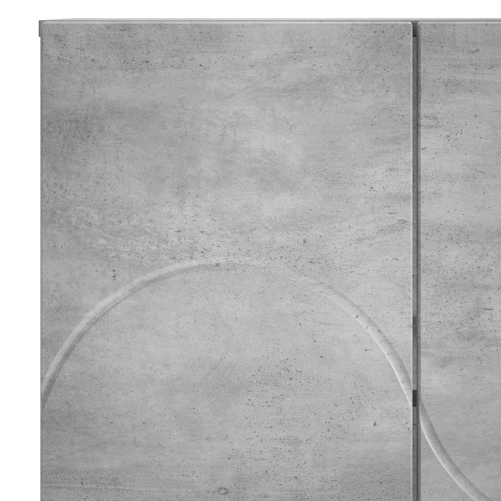 vidaXL Komoda Betonowy szary 67 x 34,5 x 75 cm Materiał drewnopochodny