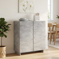 vidaXL Komoda Betonowy szary 67 x 34,5 x 75 cm Materiał drewnopochodny