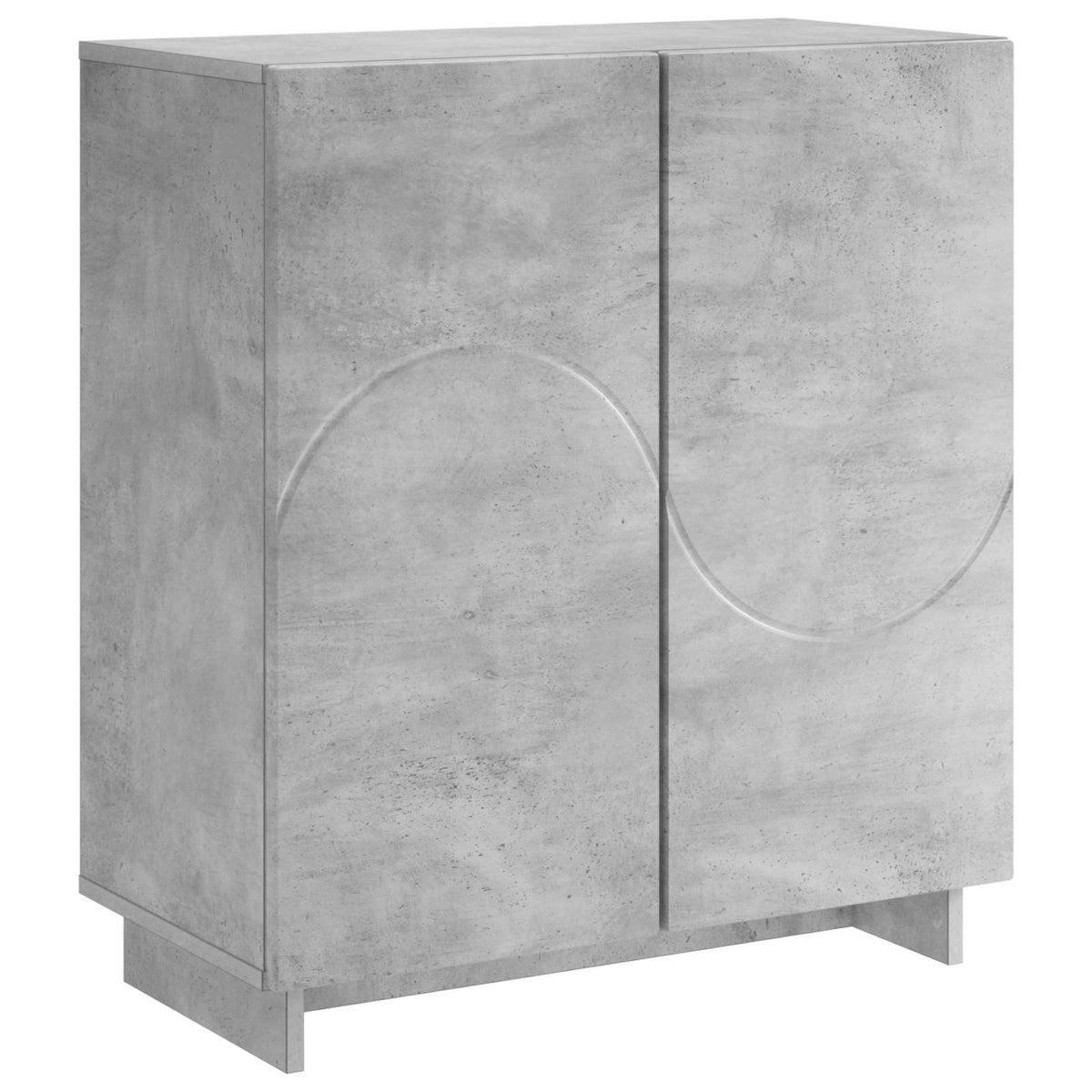 vidaXL Komoda Betonowy szary 67 x 34,5 x 75 cm Materiał drewnopochodny