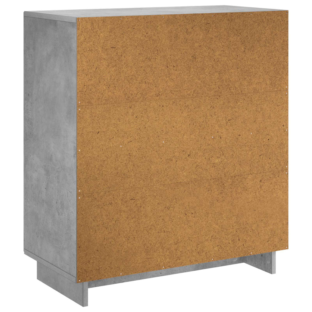 vidaXL Komoda Betonowy szary 67 x 34,5 x 75 cm Materiał drewnopochodny