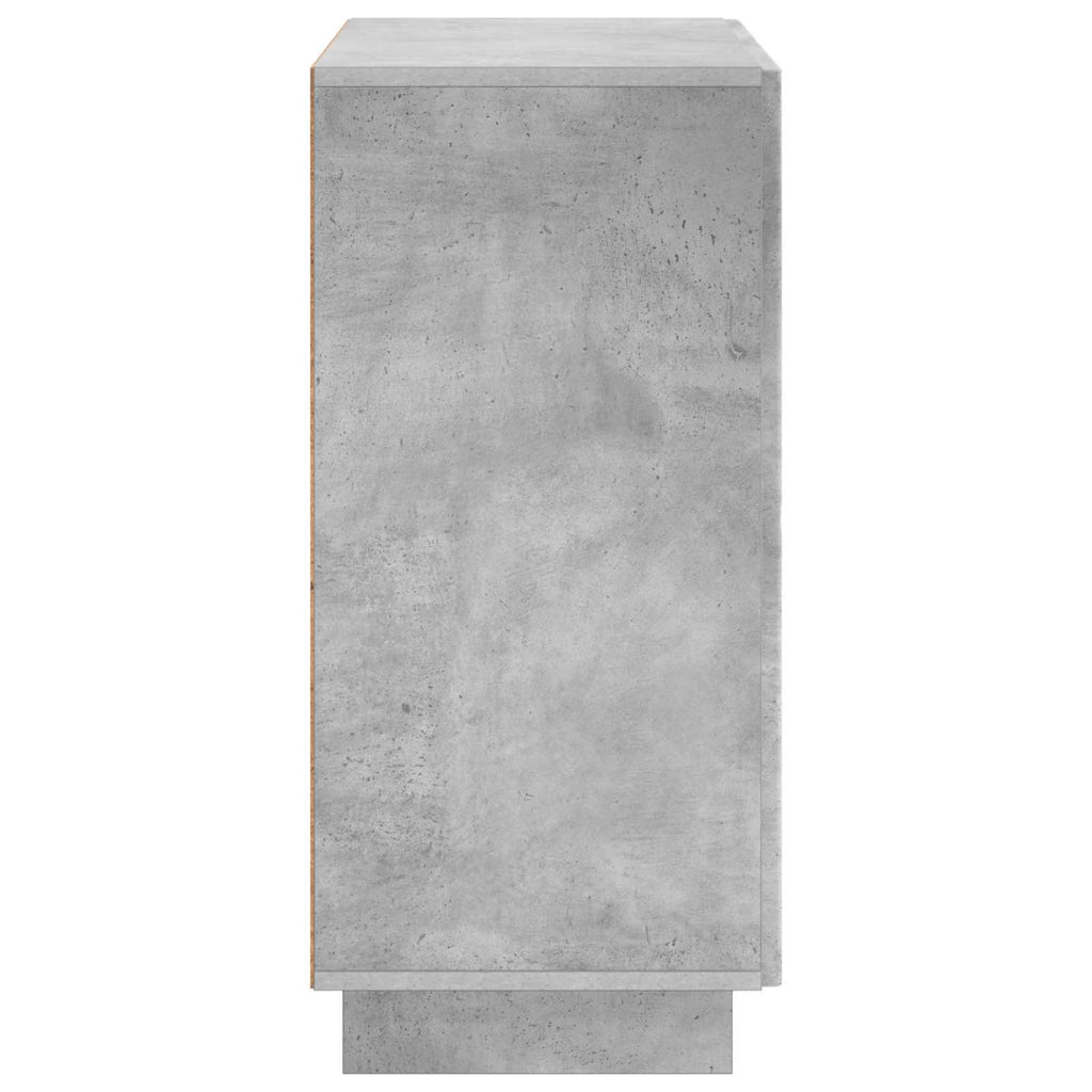 vidaXL Komoda Betonowy szary 67 x 34,5 x 75 cm Materiał drewnopochodny