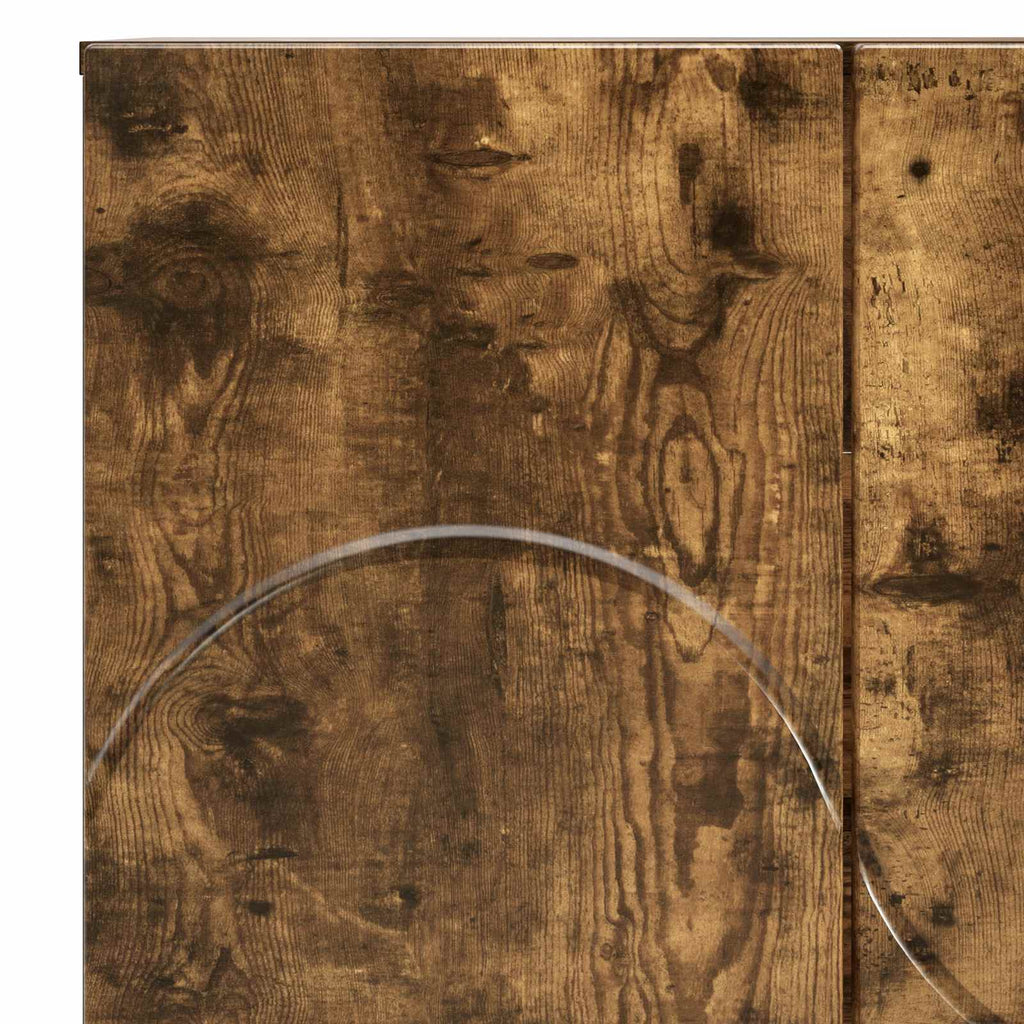 vidaXL Komoda Dąb wędzony 67 x 34,5 x 75 cm Materiał drewnopochodny