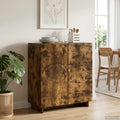 vidaXL Komoda Dąb wędzony 67 x 34,5 x 75 cm Materiał drewnopochodny