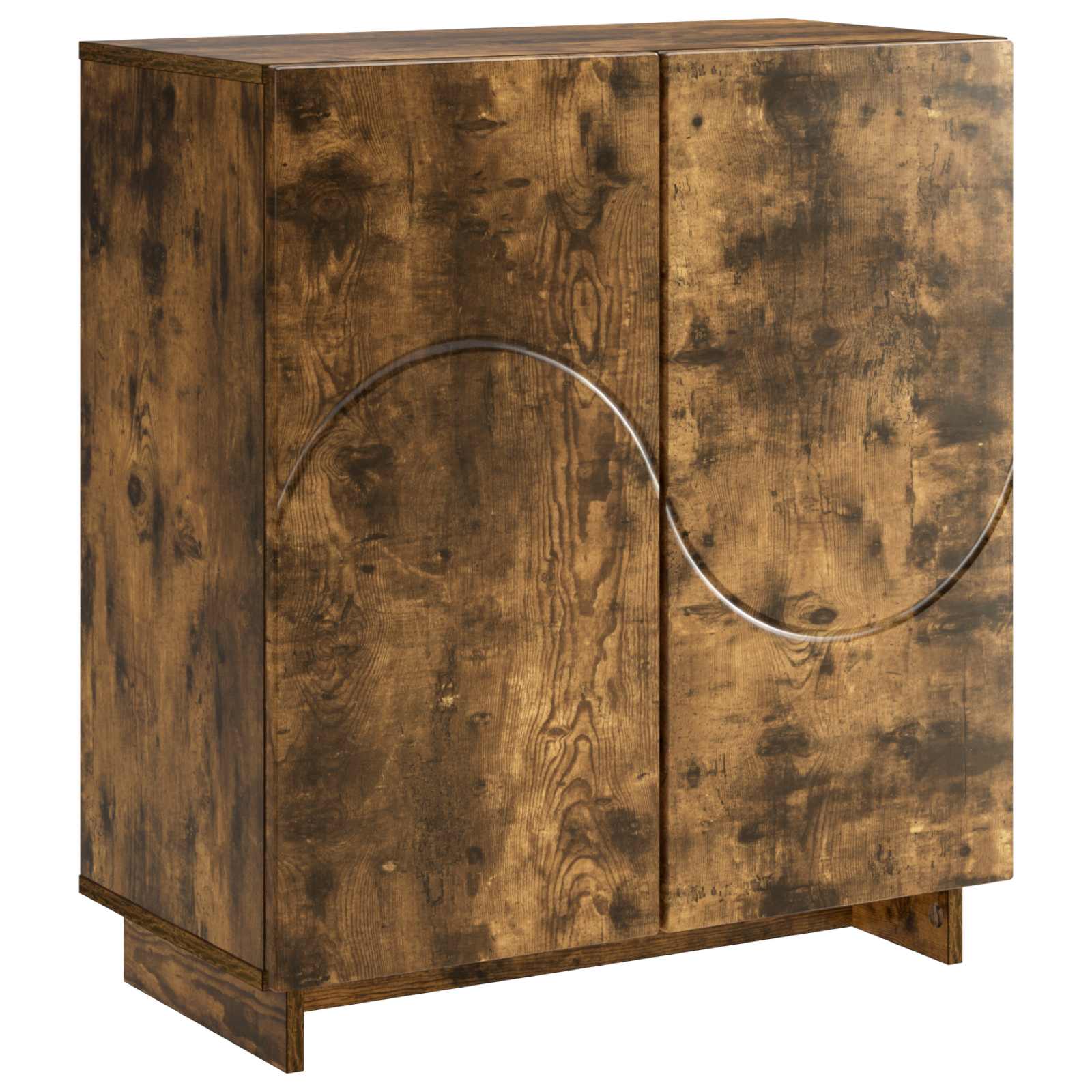 vidaXL Komoda Dąb wędzony 67 x 34,5 x 75 cm Materiał drewnopochodny