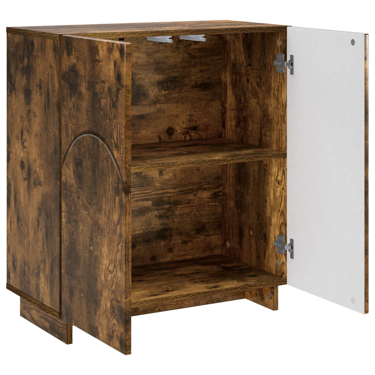 vidaXL Komoda Dąb wędzony 67 x 34,5 x 75 cm Materiał drewnopochodny