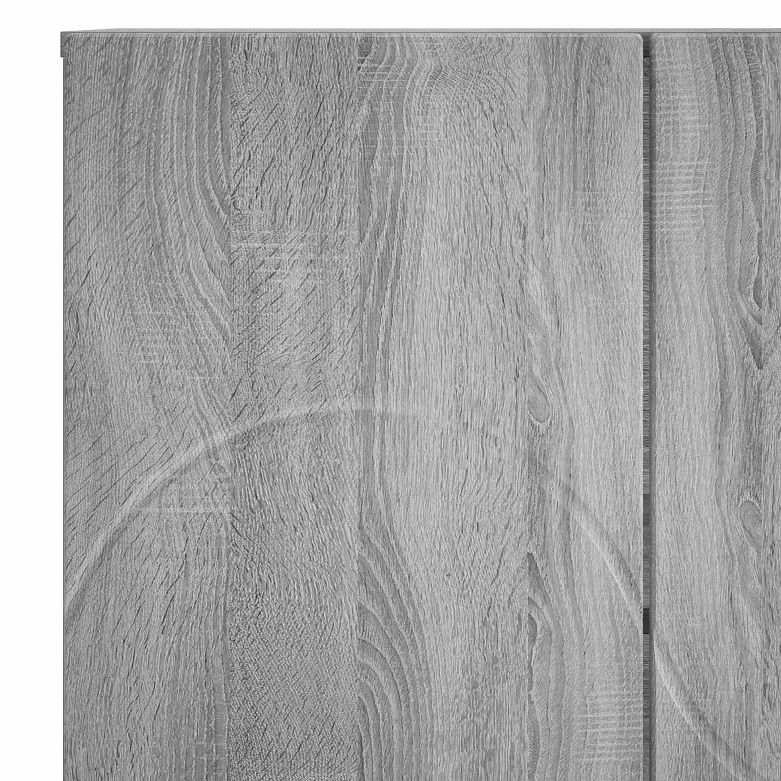 vidaXL Komoda Szary Sonoma 67 x 34,5 x 75 cm Materiał drewnopochodny