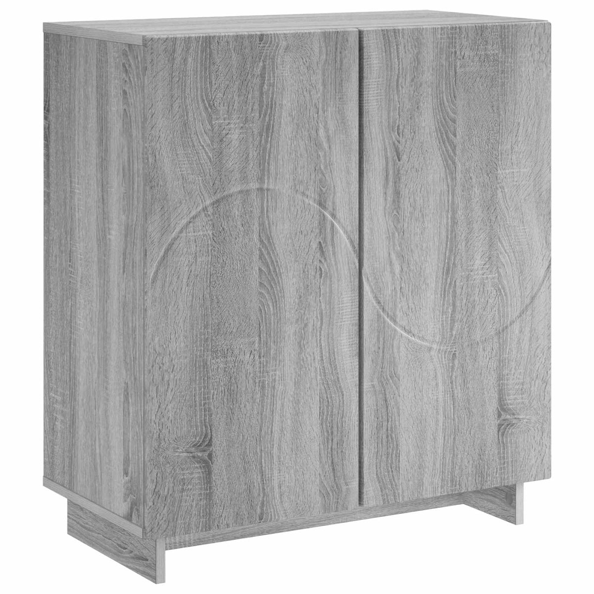 vidaXL Komoda Szary Sonoma 67 x 34,5 x 75 cm Materiał drewnopochodny