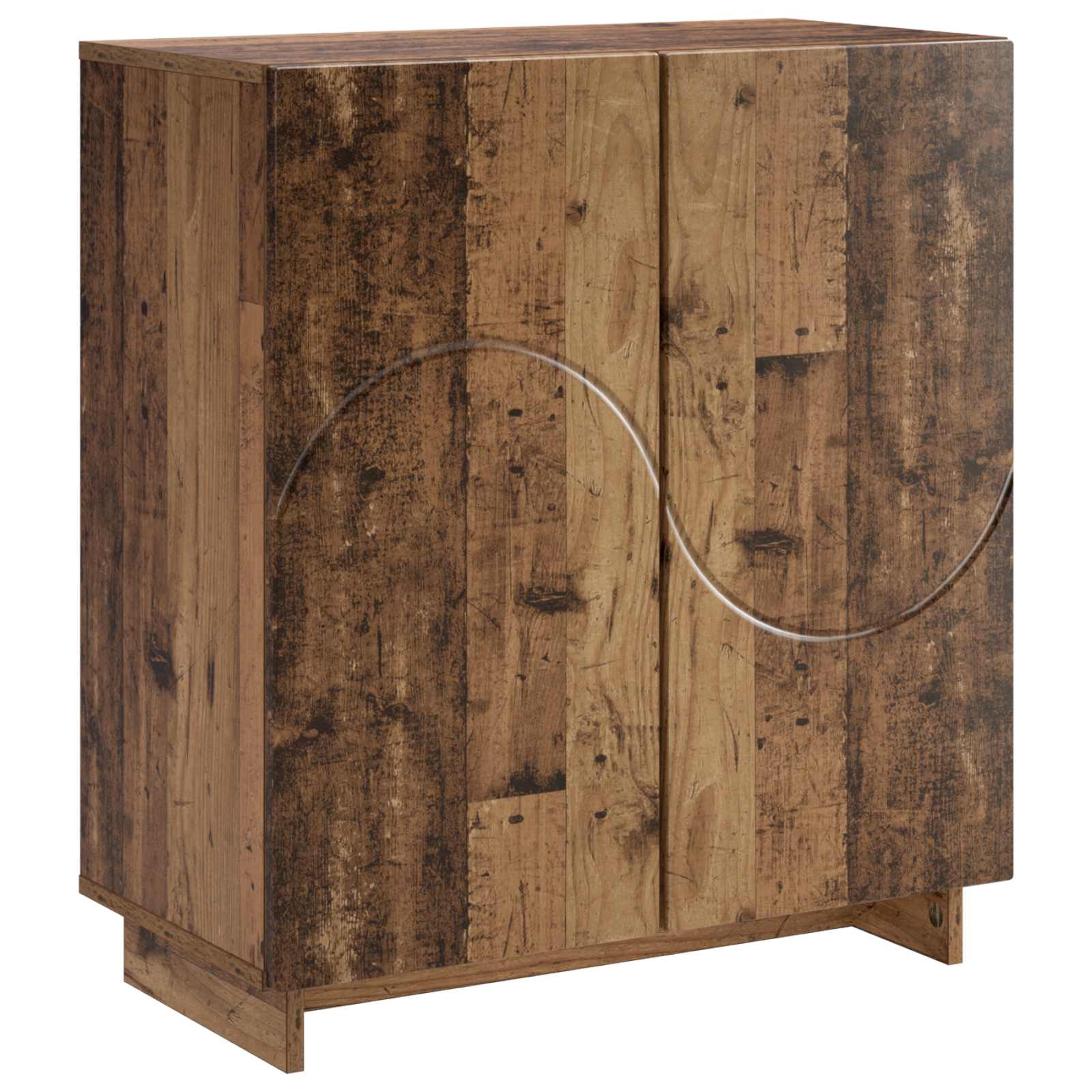 vidaXL Komoda Stare drewno 67 x 34,5 x 75 cm Materiał drewnopochodny