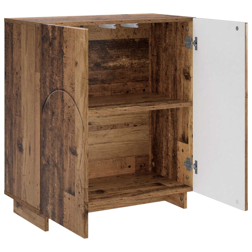 vidaXL Komoda Stare drewno 67 x 34,5 x 75 cm Materiał drewnopochodny