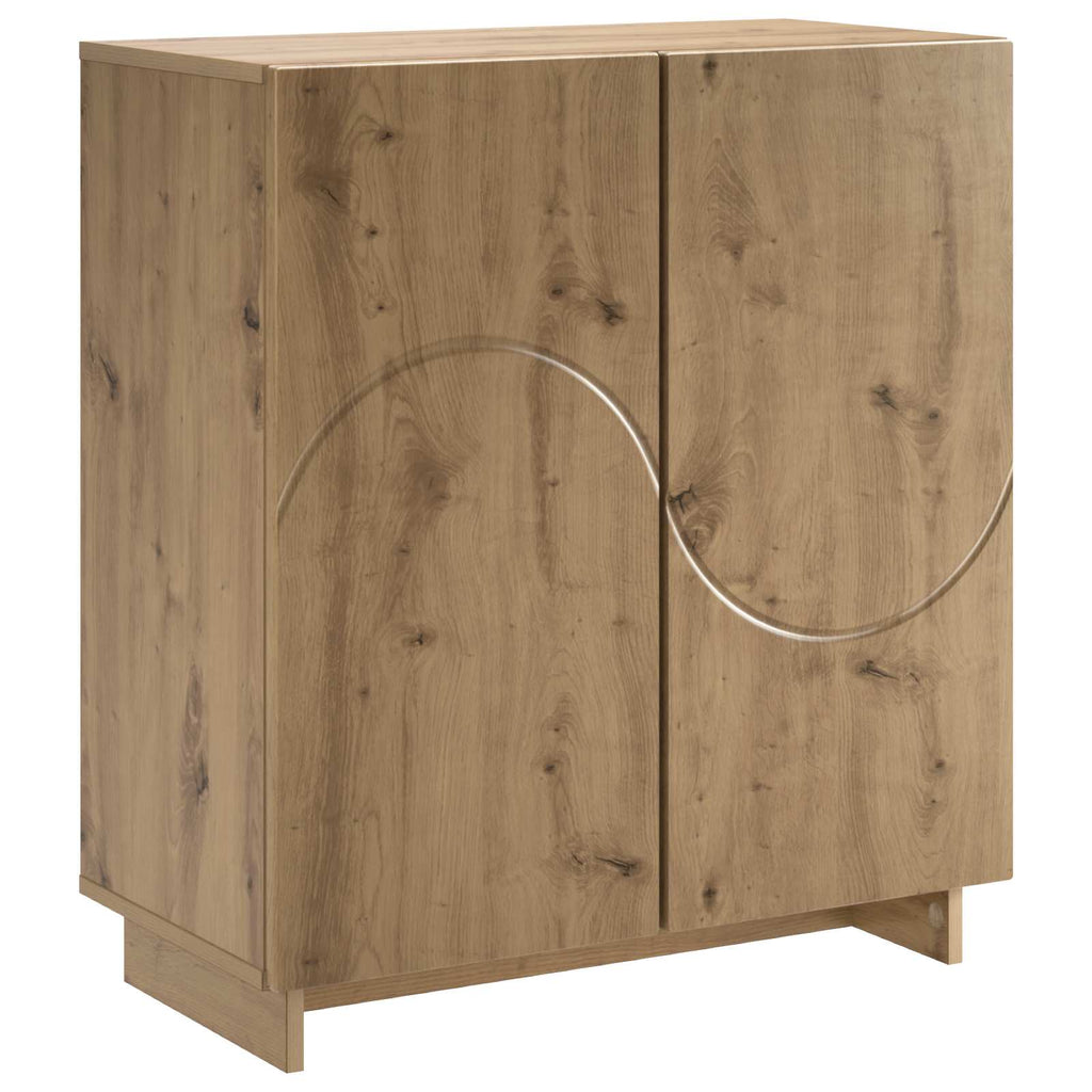 vidaXL Komoda Dąb artisan 67 x 34,5 x 75 cm Materiał drewnopochodny