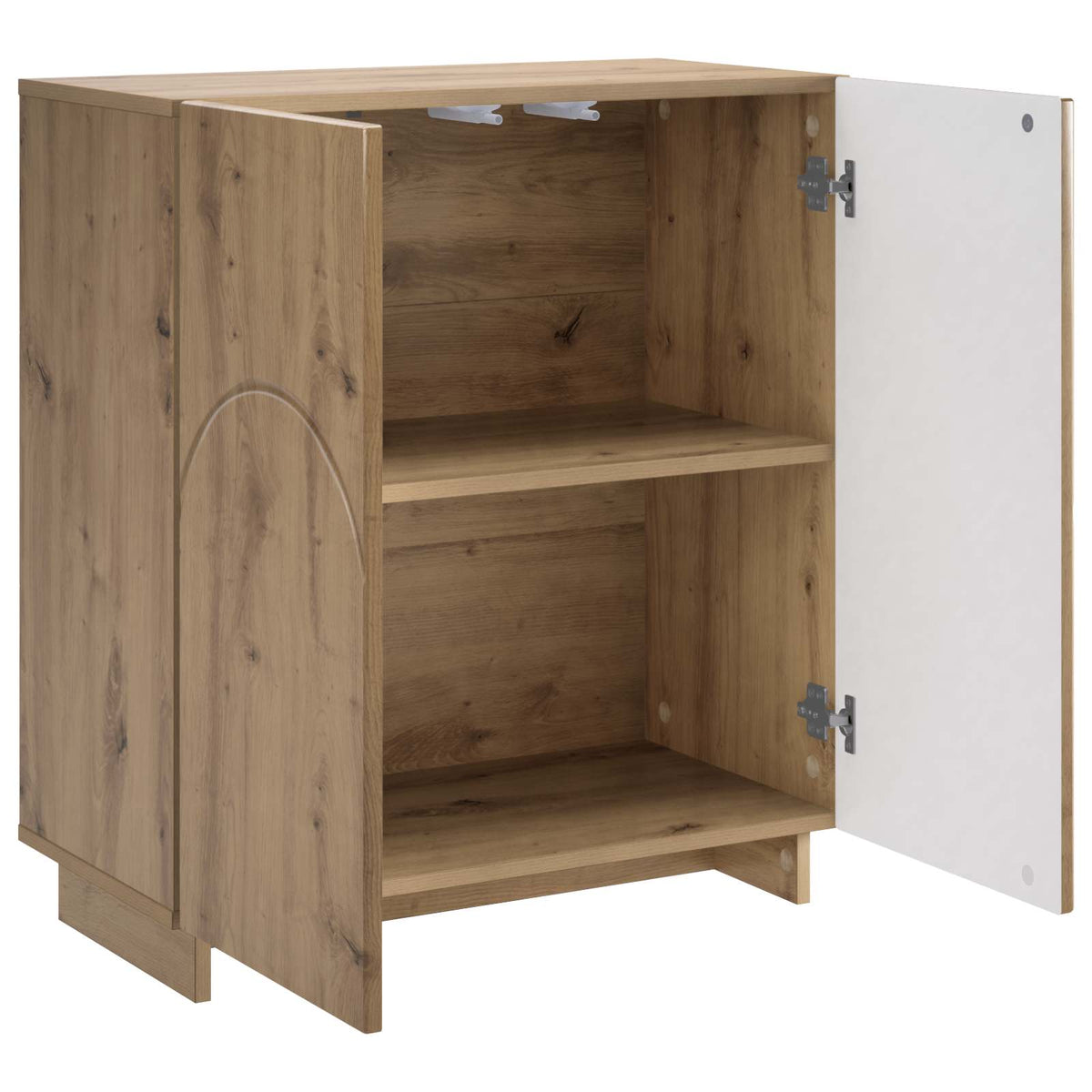 vidaXL Komoda Dąb artisan 67 x 34,5 x 75 cm Materiał drewnopochodny