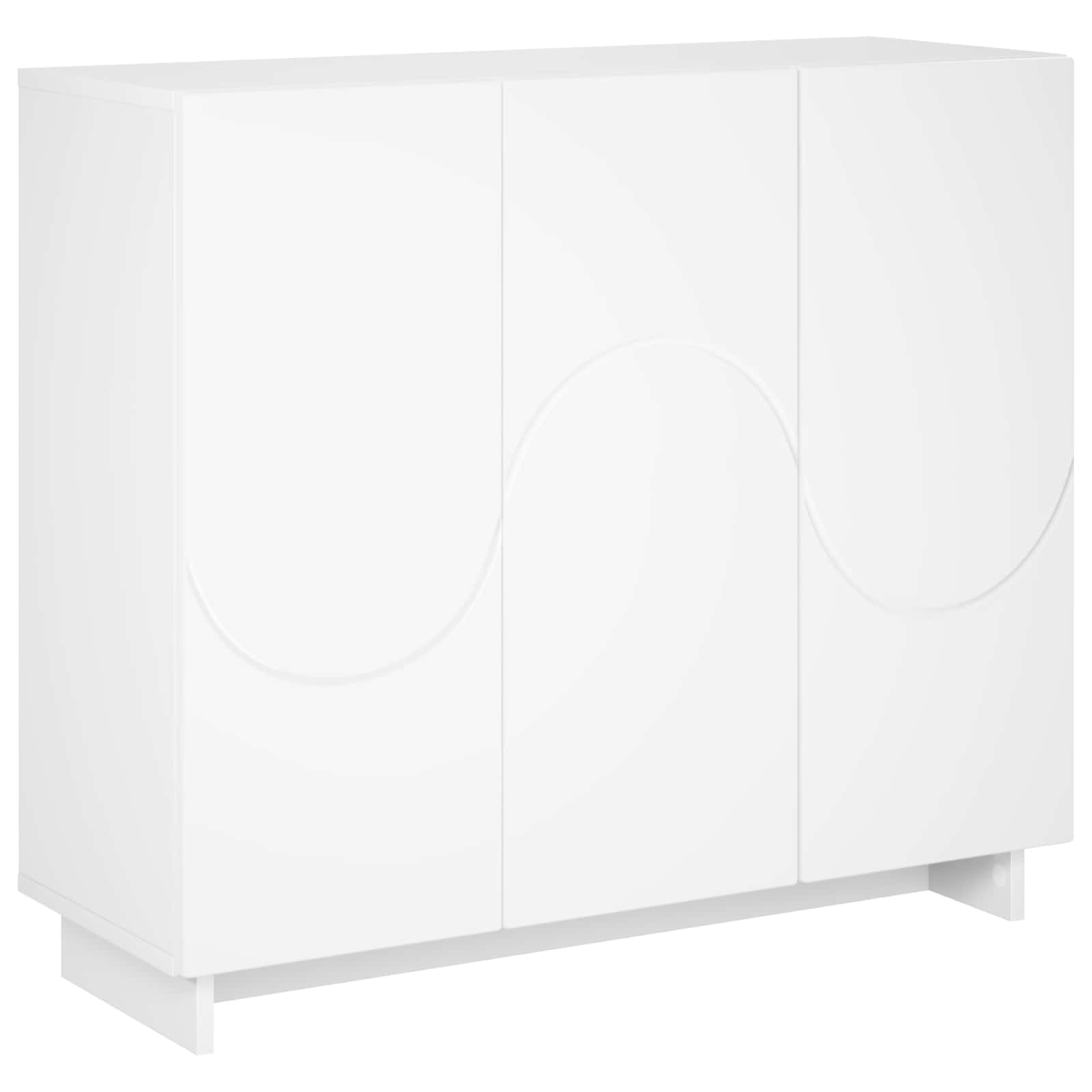 vidaXL Bufet Biały 85,5 x 31 x 75 cm Materiał drewnopochodny