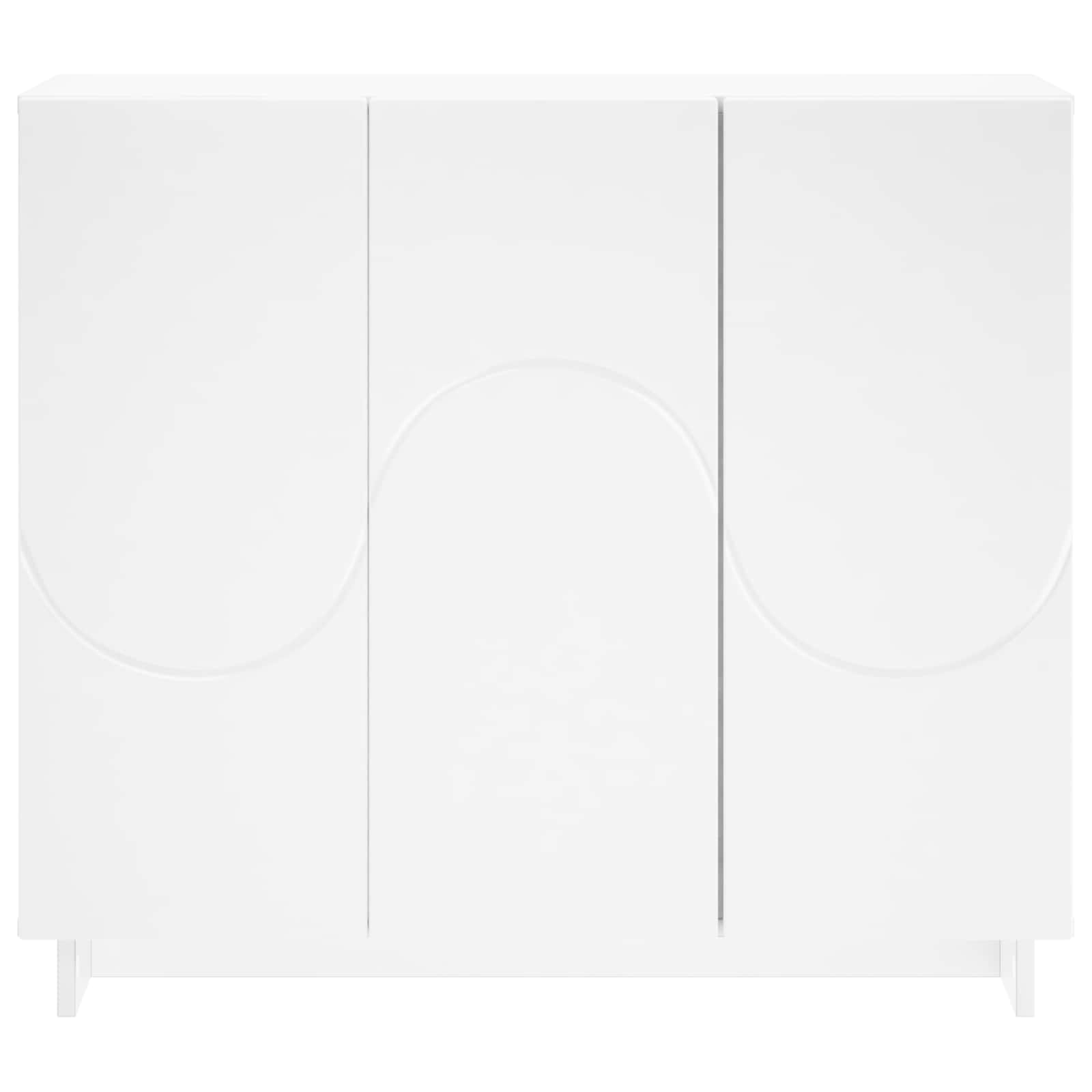 vidaXL Bufet Biały 85,5 x 31 x 75 cm Materiał drewnopochodny