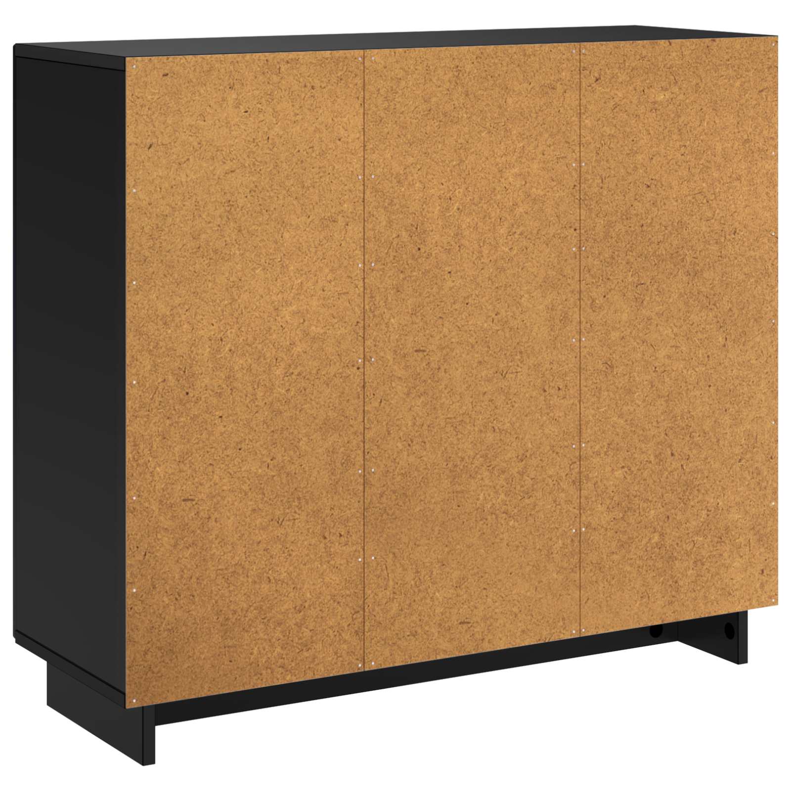 vidaXL Bufet Czarny 85,5 x 31 x 75 cm Materiał drewnopochodny