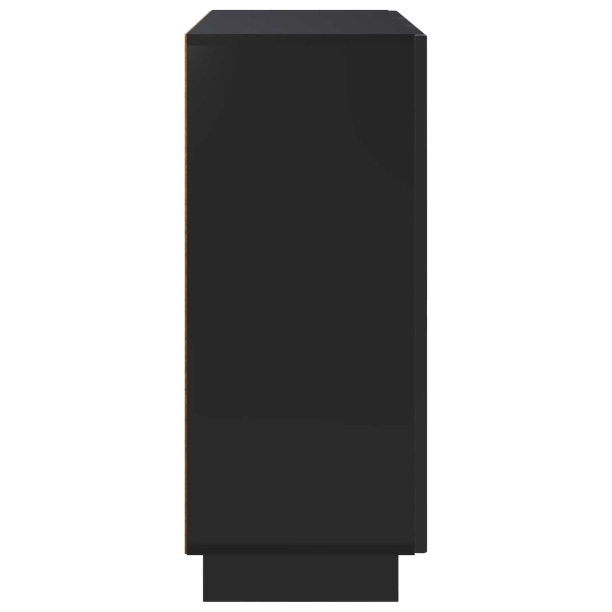 vidaXL Bufet Czarny 85,5 x 31 x 75 cm Materiał drewnopochodny