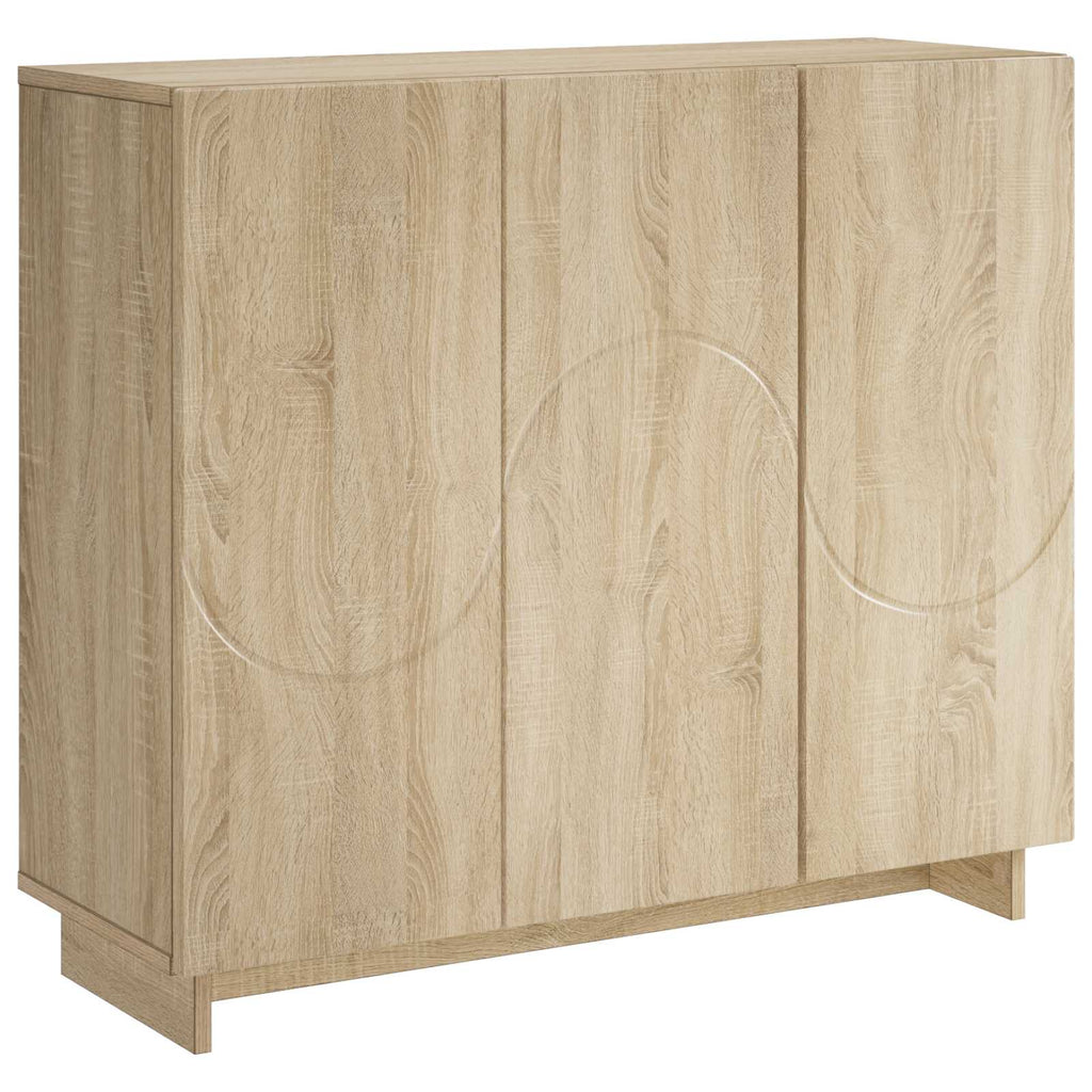 vidaXL Bufet dąb Sonoma 85,5 x 31 x 75 cm Materiał drewnopochodny