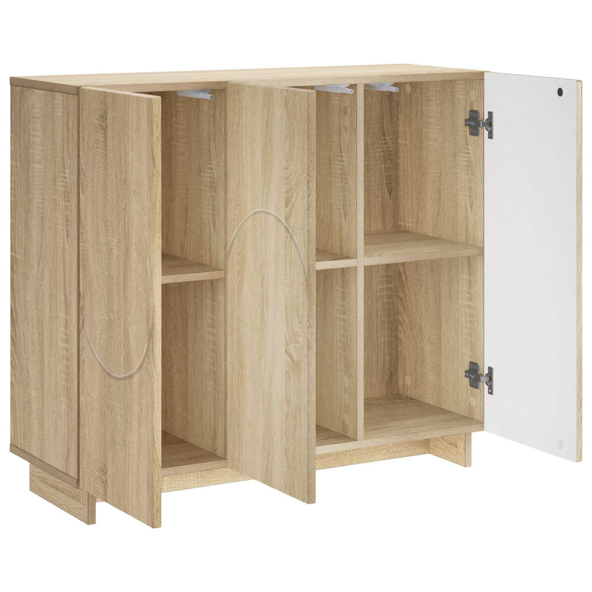 vidaXL Bufet dąb Sonoma 85,5 x 31 x 75 cm Materiał drewnopochodny