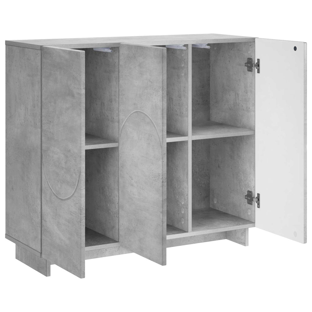vidaXL Bufet Betonowy szary 85,5 x 31 x 75 cm Materiał drewnopochodny