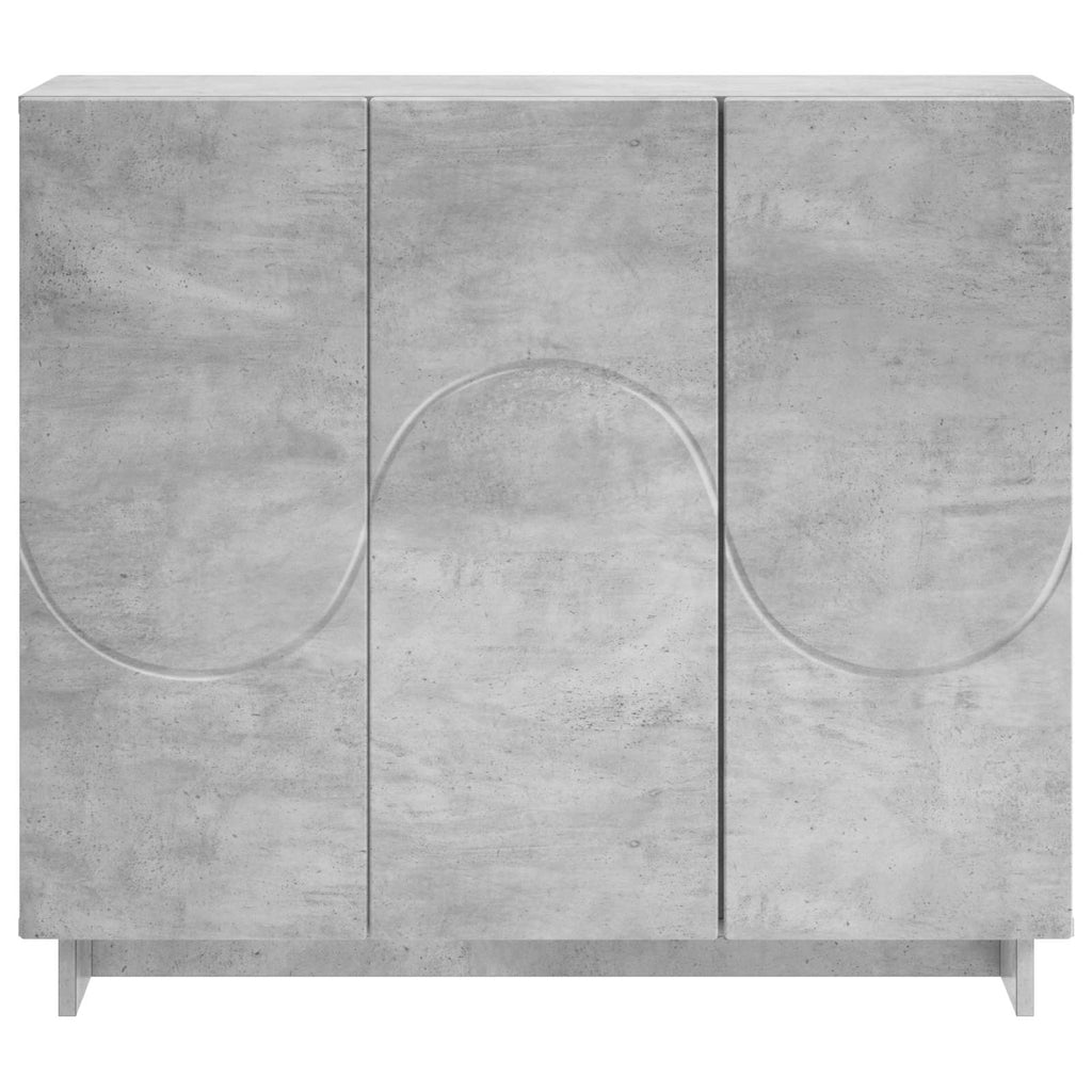 vidaXL Bufet Betonowy szary 85,5 x 31 x 75 cm Materiał drewnopochodny