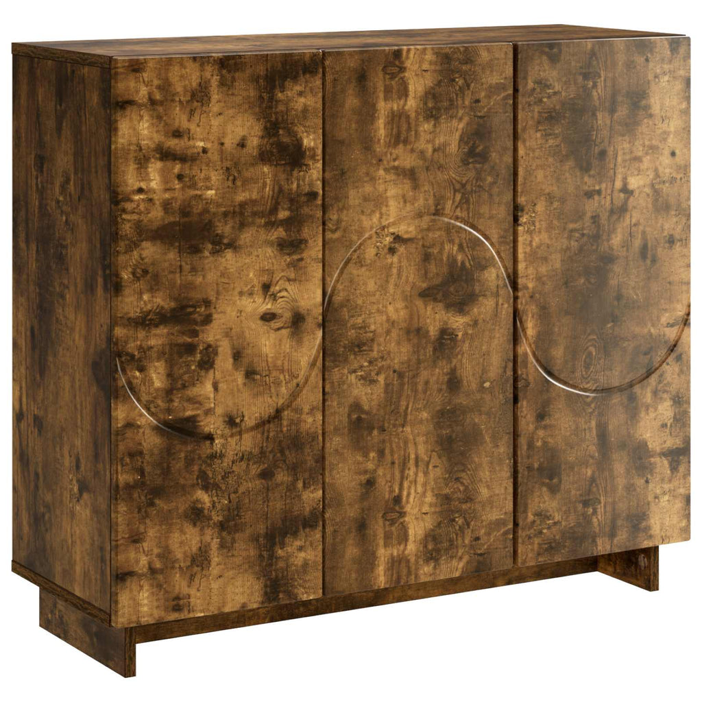 vidaXL Bufet Dąb wędzony 85,5 x 31 x 75 cm Materiał drewnopochodny