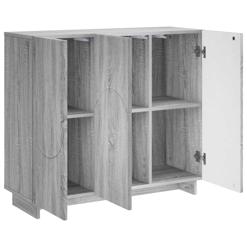 vidaXL Bufet Szary Sonoma 85,5 x 31 x 75 cm Materiał drewnopochodny
